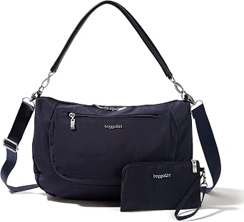 Baggallini Womens Modern Everywhere Half Moon Messenger