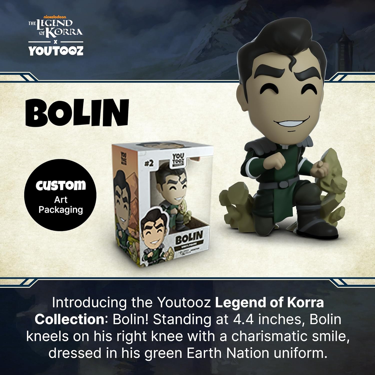 Youtooz Bolin Figure 4.4" Vinyl - Legend of Korra Collection
