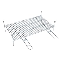 Griglia doppia da 65 x 40 cm con doppi manici
