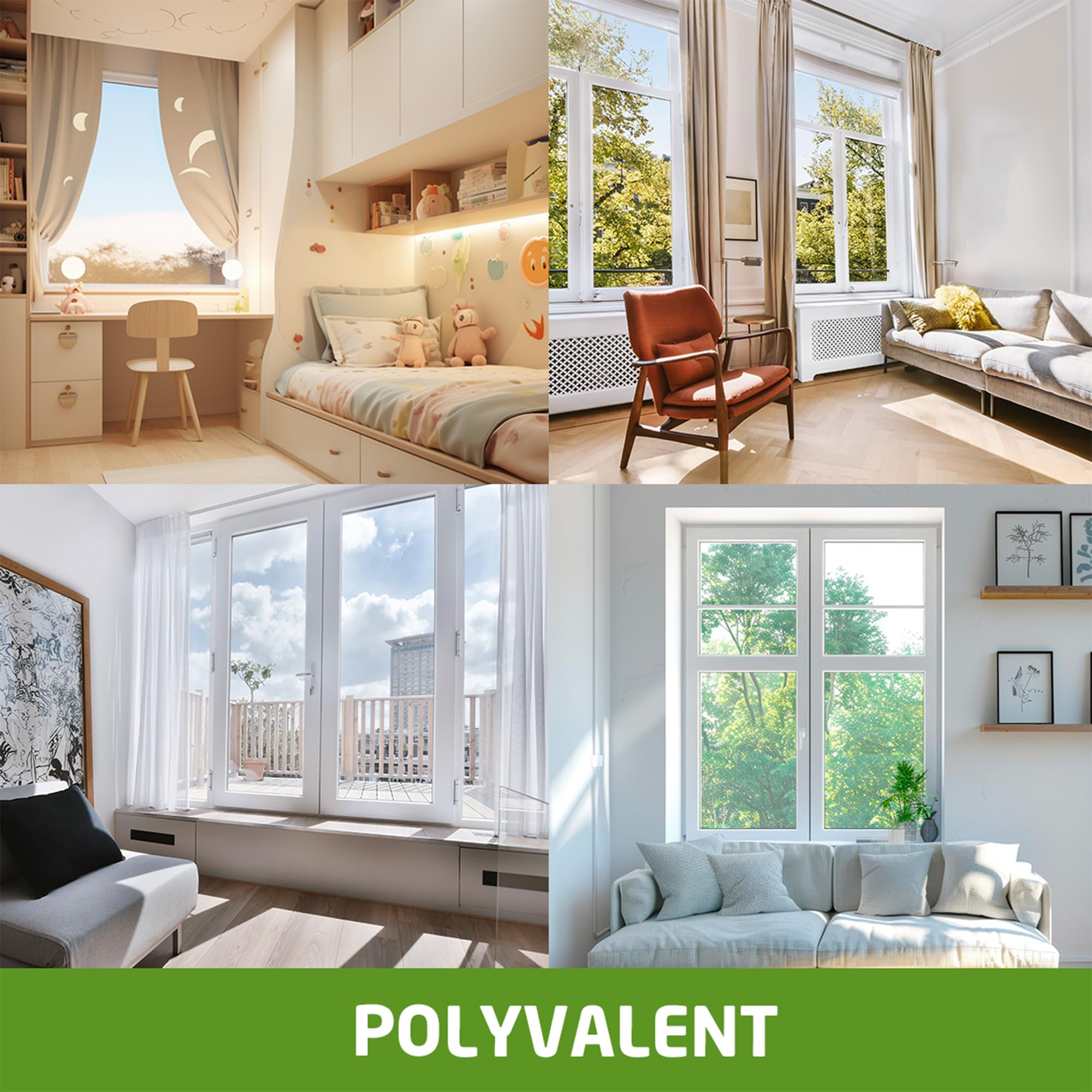 Amig - Moustiquaire extensible pour fenêtres | Installation sans outils | S’adapte dans l’emplacement du volet | 70 x 50 cm | Ajustable jusqu’à 130 cm | Aluminium blanc et maille en fibre de verre