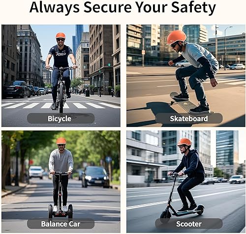 Miniatura 7 de Casco de bicicleta para adultos, casco de bicicleta ajustable para hombres y mujeres, casco de ciclismo con seguridad certificada para scooter,