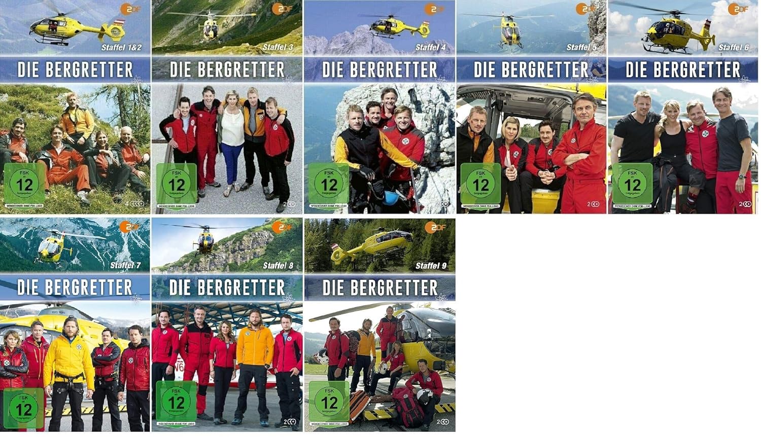 Die Bergretter Staffel 9 Folge 1 Die Bergretter Staffel 1-9 (1+2+3+4+5+6+7+8+9, 1 bis 9) [DVD Set