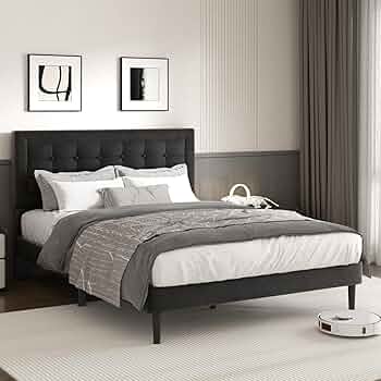 Amazon.com: CXVX Queen Size Bed Frame with Headboard