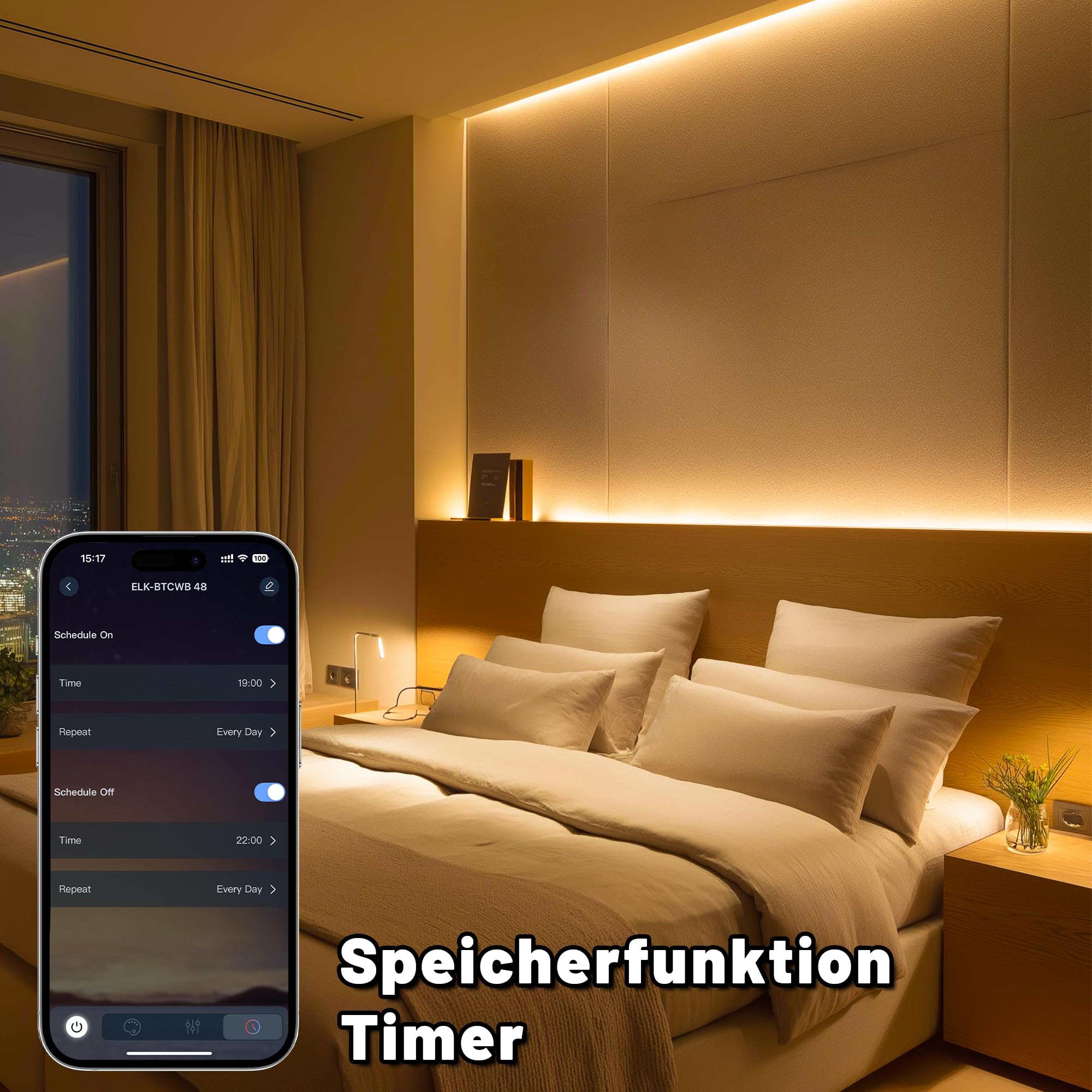 Cozylady COB LED-Streifen, LED-Lichtband 3000K-6000K, 5V-24V dimmbare LED-Leiste, mit Fernbedienung und Stromversorgung, geeignet für die Innendekoration zu Hause, Küche, Spiegel. (Wärmeweiß, 5m)