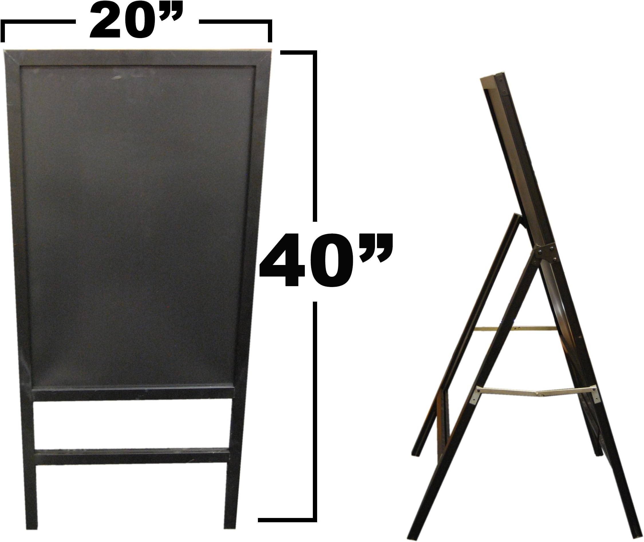 20"x40" Flashing Illuminated Erasable Neon LED Writing Board Menu Sign with Control Button and Folding Stand (A Complete Set-8 8mm Fluorescent Marker Pens Included)(7 Colors and Flashing Mode)