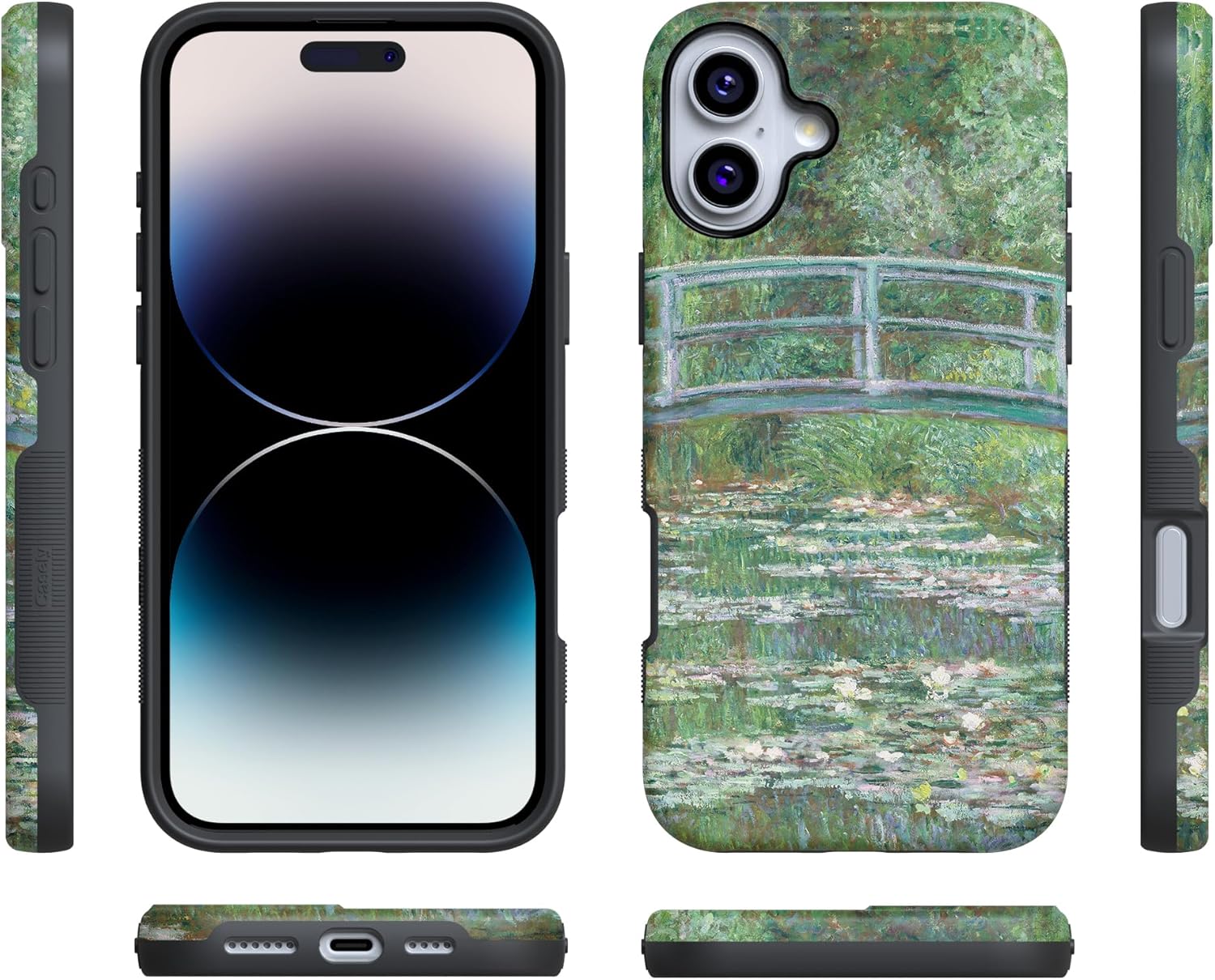 Casely iPhone 16 Case | Monet's Bridge | The Met Museum | Bold Protective Design | Compatible with MagSafe