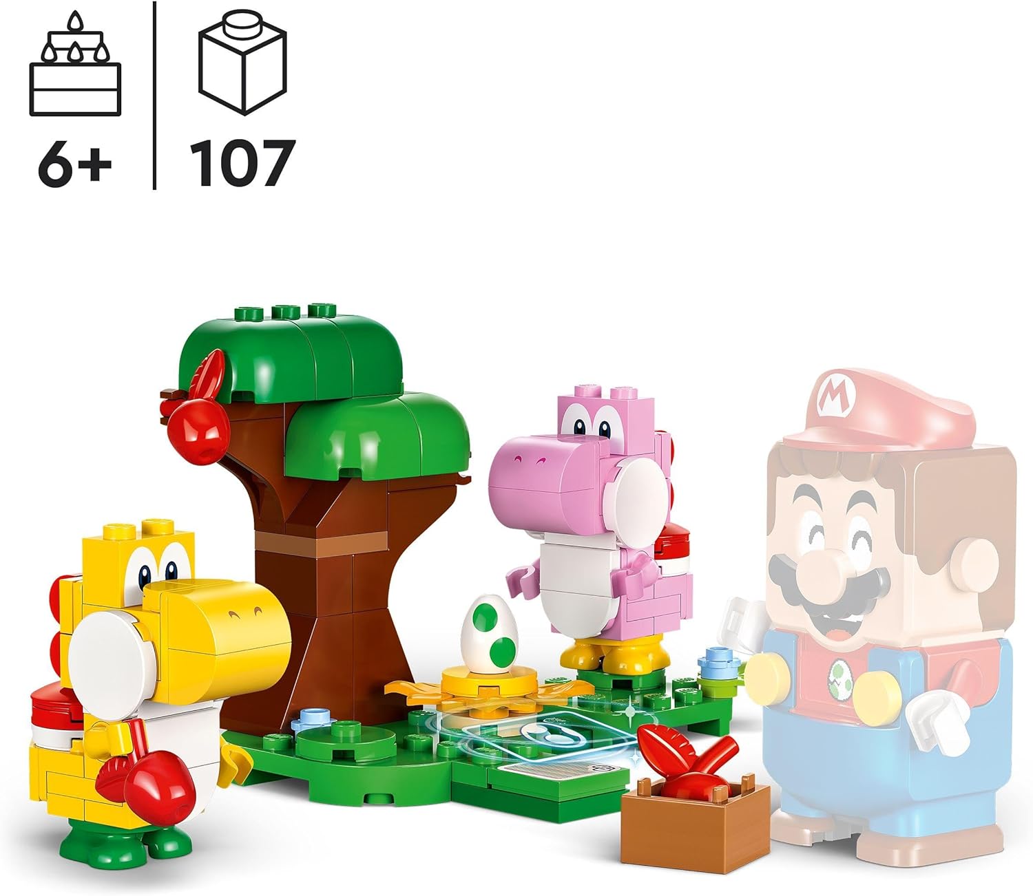 LEGO Ensemble d'Extension Forêt de Yoshi 71428 : Jeu créatif et amusant pour les fans de Super Mario (6+) - Image détaillée