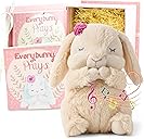 Tickle & Main Everybunny Prays Bunny Plush & Musical Prayer Toy for Christening Gifts for Girls - Pink, 7 in - Baby Dedication & Baptism Gifts for Girls with Illustrated Board Book