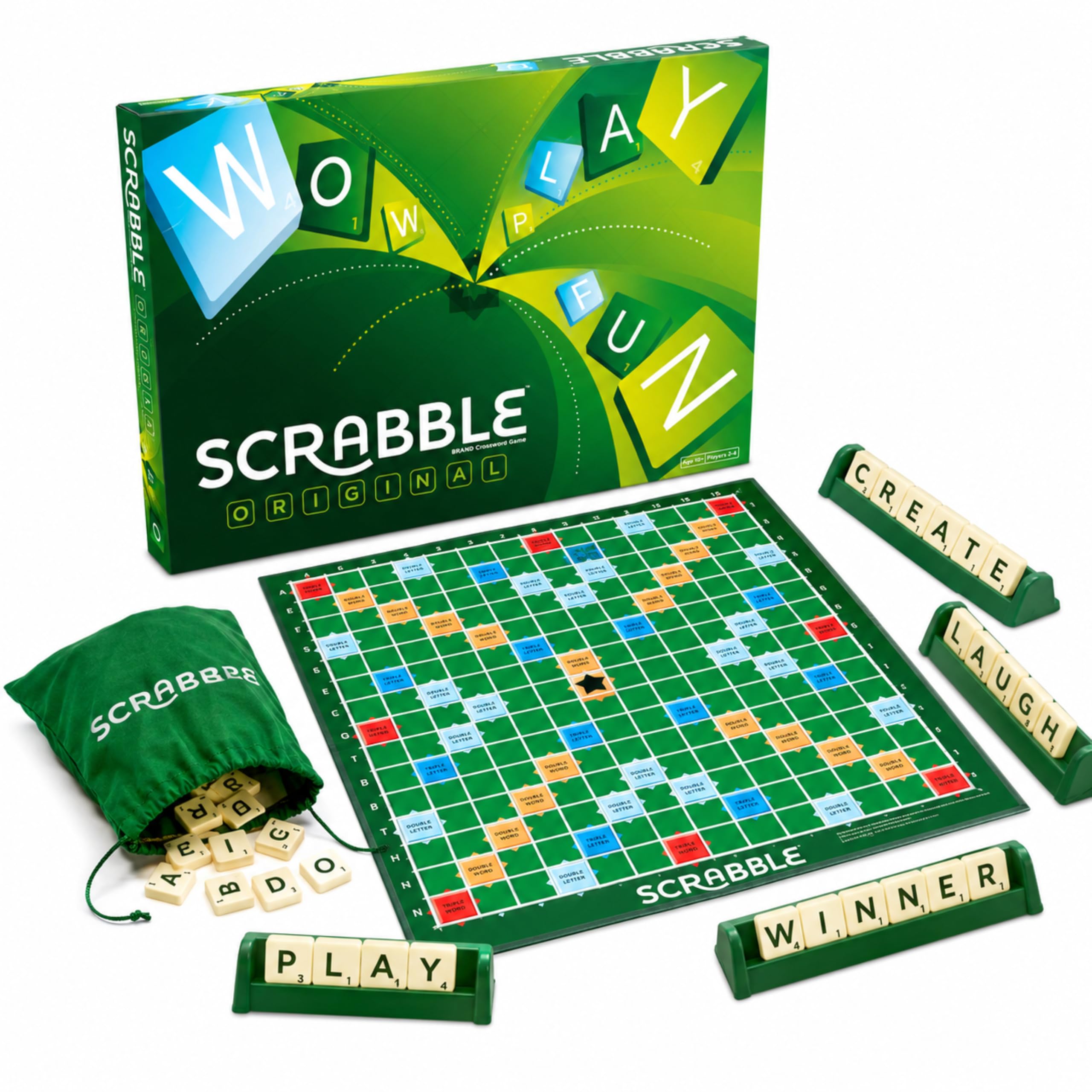 Scrabble Board Game, Letters Game for Kids & Adults for 4 Players(Pack of 1)-image-32