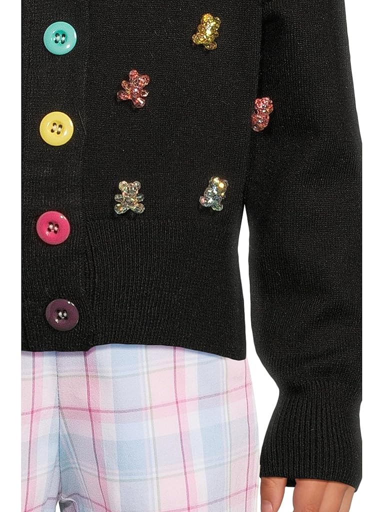 Black Lola and The Boys Gummy Bear Knit Cardigan (Toddler/Little Kid/Big Kid)