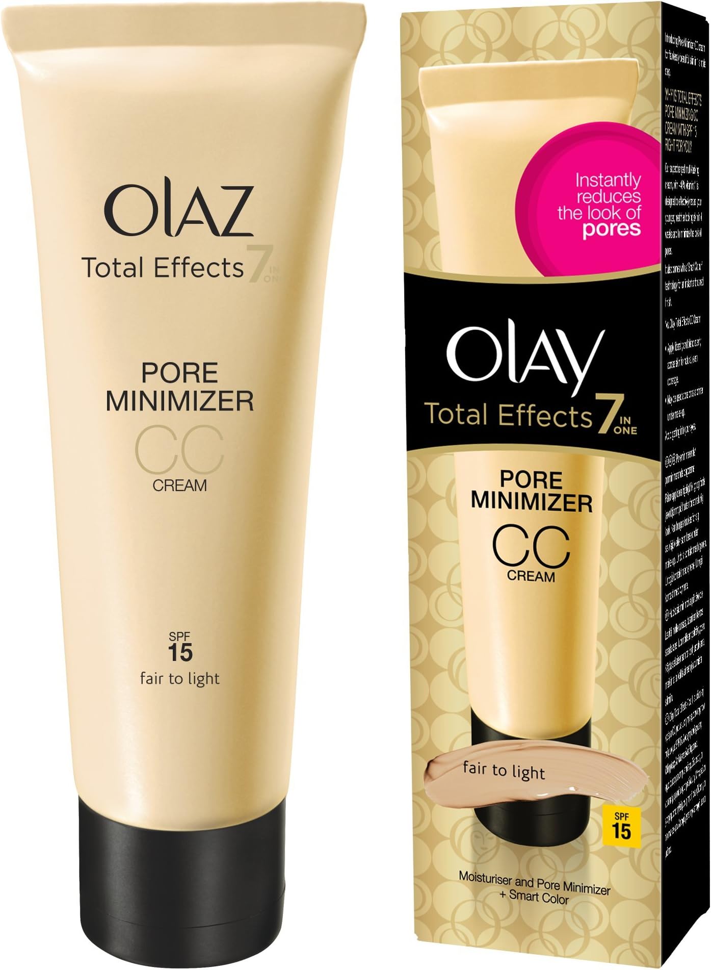 Olay Total Effects Pore Minimising Moisturiser CC Cream, Fair to Light 50 ml