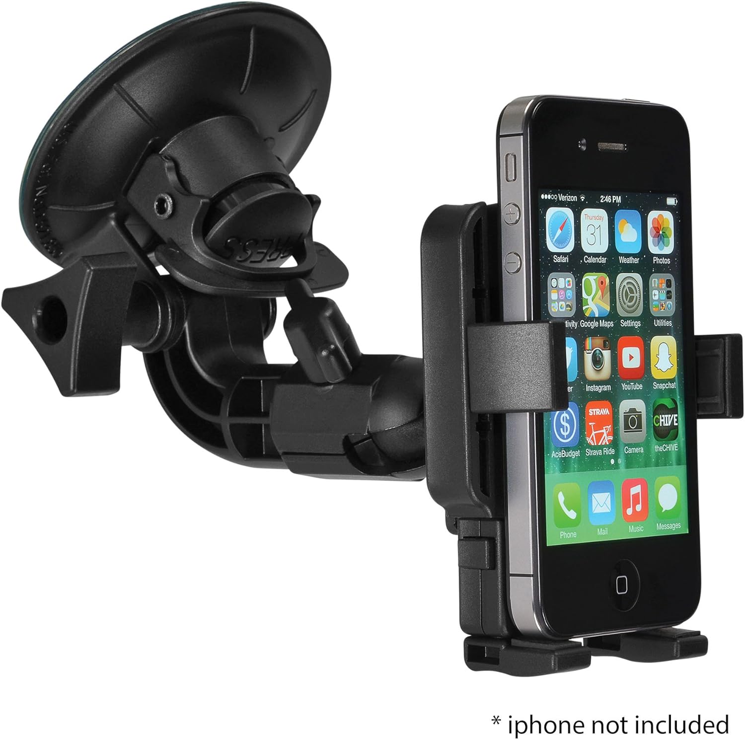 PanaVise PortaGrip Phone Holder with Premium Windshield Mount