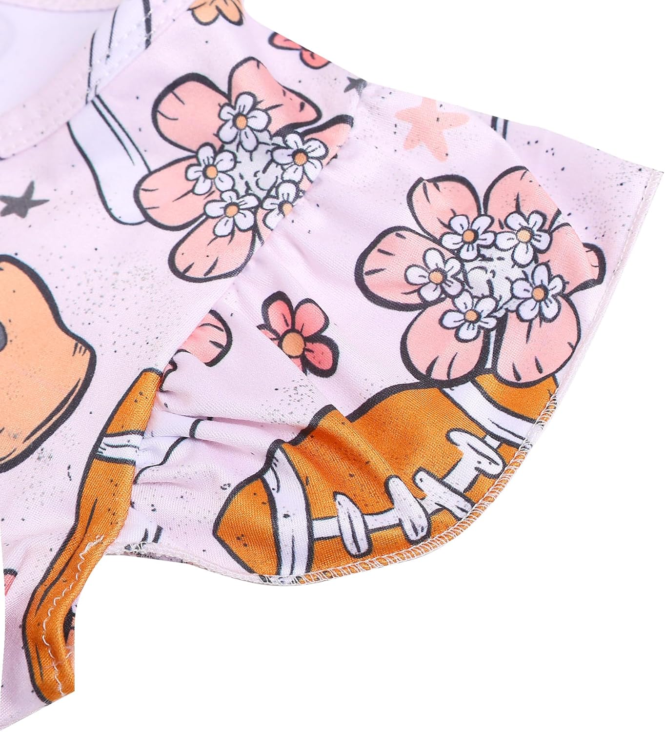 Toddler Girls Casual Dress Universe Black Print Dresses Flutter Sleeve Clothes 2-8Y - Image 4