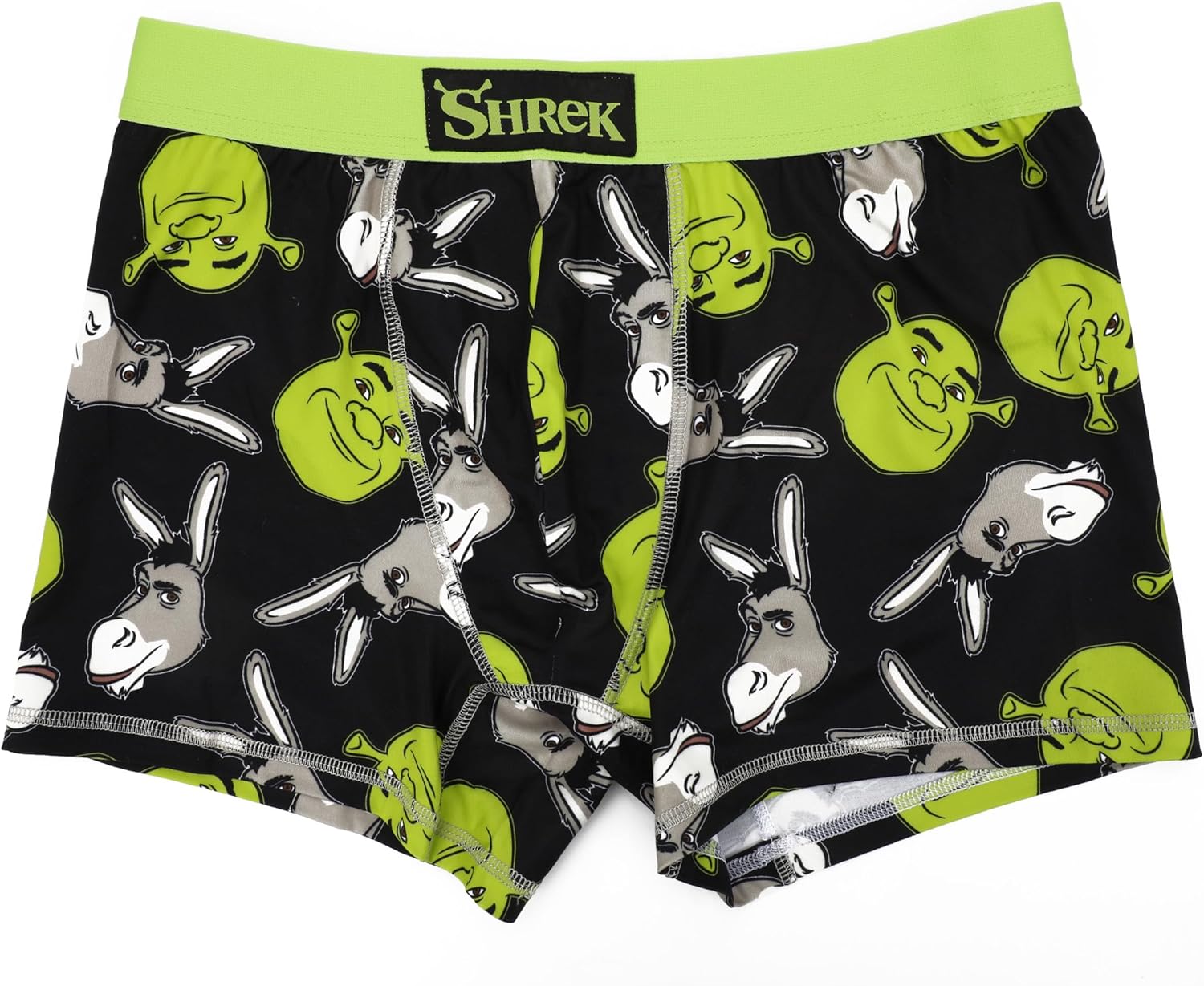 Bioworld Shrek Donkey & Shrek Character Print Men's 3-pack Boxer Briefs - Image 3
