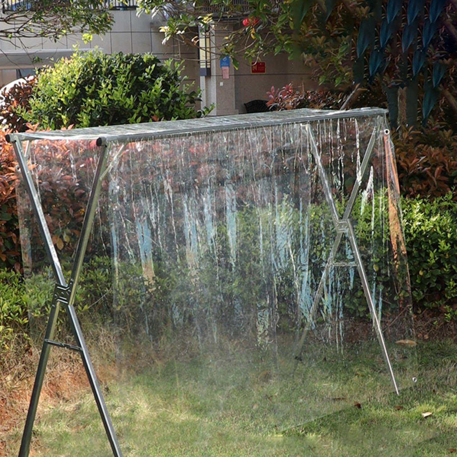 Copri stendino antipioggia impermeabile protezione solare tutto l'anno | Copertura Antipioggia Per Stendino Da Esterno protezione biancheria da polvere, sole, escrementi e foglie per balcone e gia
