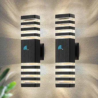 18.3 Inches Dusk to Dawn Outdoor Lighting, Black Outdoor Porch Light