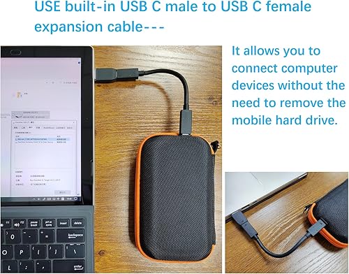 Miniatura 4 de Funda de disco duro para Samsung T7 Shield, compatible con SanDisk 500GB-4TB Touch Funda de almacenamiento portátil para disco duro, unidad de