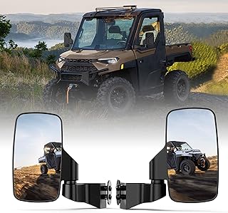 Ranger Side Mirrors Door Mounted, Esploratori UTV Side Mirrors for Full-Door Polaris Ranger Compatible With 2018-23 Polaris Ranger CREW SP XP 570 1000 2019-23 Commercial Pro XD (ONLY FOR FULL-DOOR)