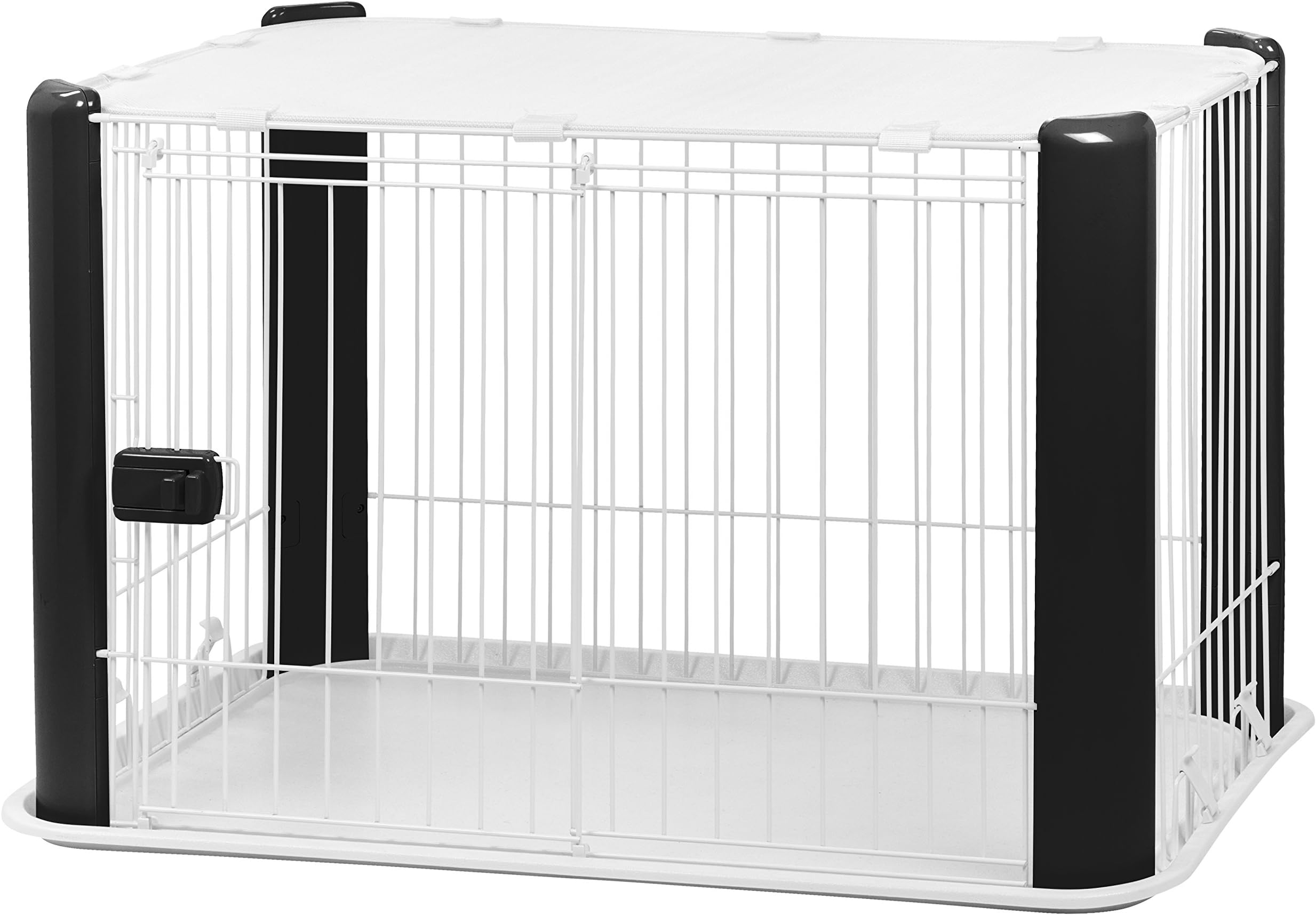 Iris OhyamaWire Dog Play Pen, Black