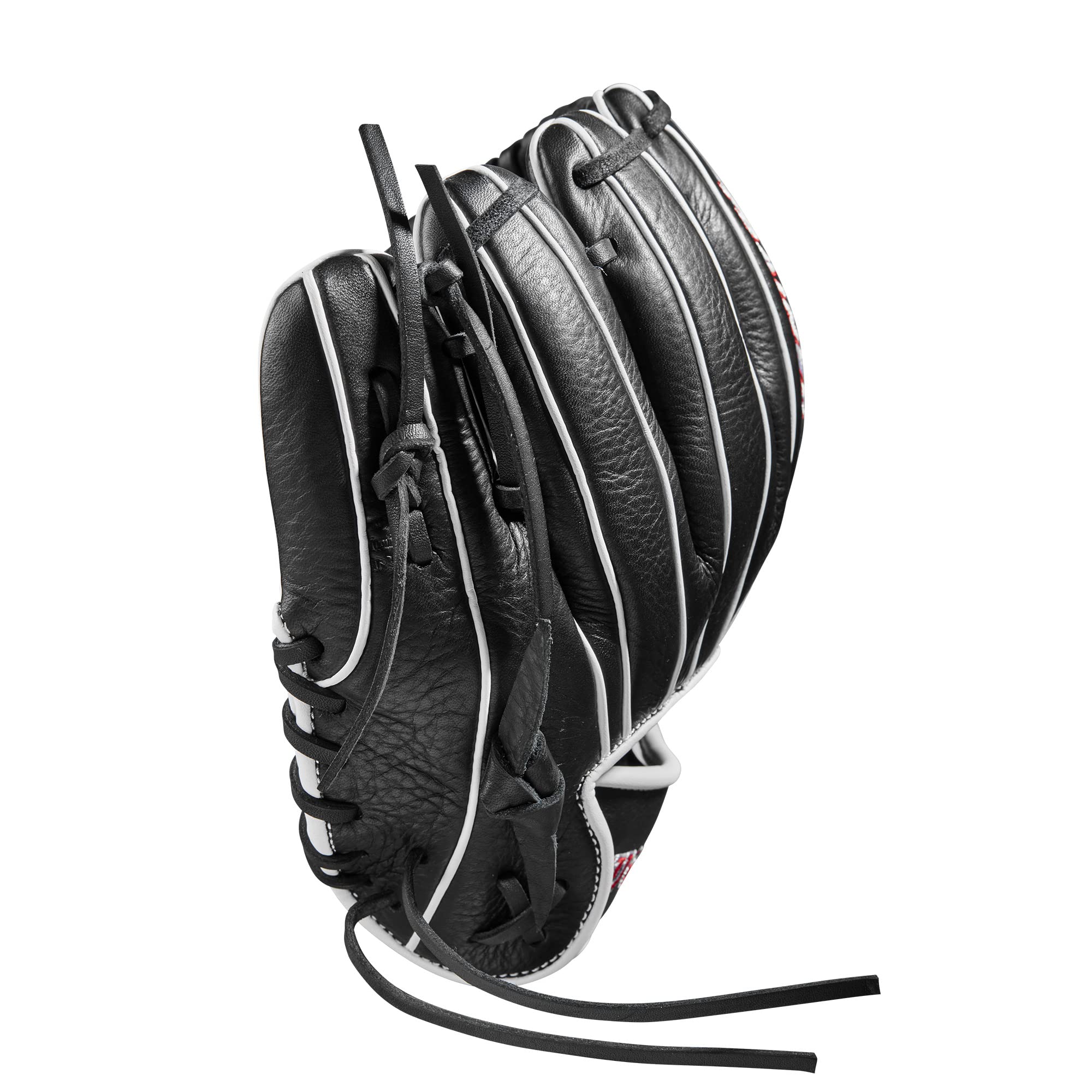Wilson Baseball-Handschuhe, Schwarz/Rot