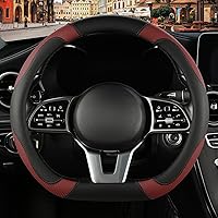 Vista 18 de Funda de cuero de microfibra en forma de D, transpirable, antideslizante, de 13.5 a 14 pulgadas, color negro