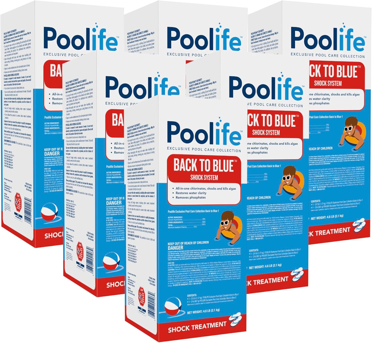 poolife Back To Blue (4.6 lb) (6 Pack)