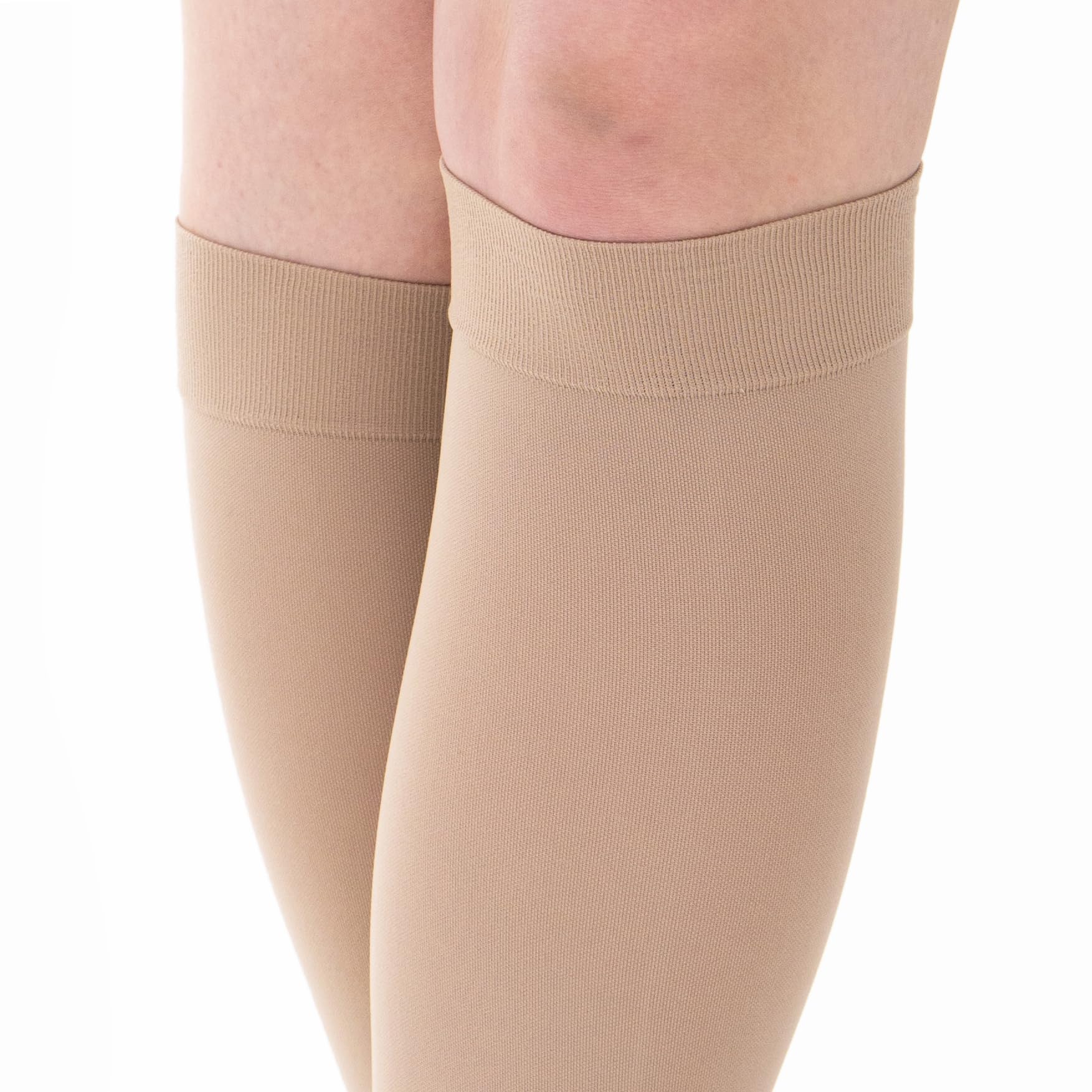 Dott. Piazza Gambaletti Terapeutici a compressione graduata in Microfibra Soft - Classe I - CL1- K1- Punta aperta - Beige