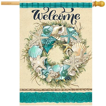 Amazon.com : Morigins Mermaid Double Sided Decorative Summer Beach ...