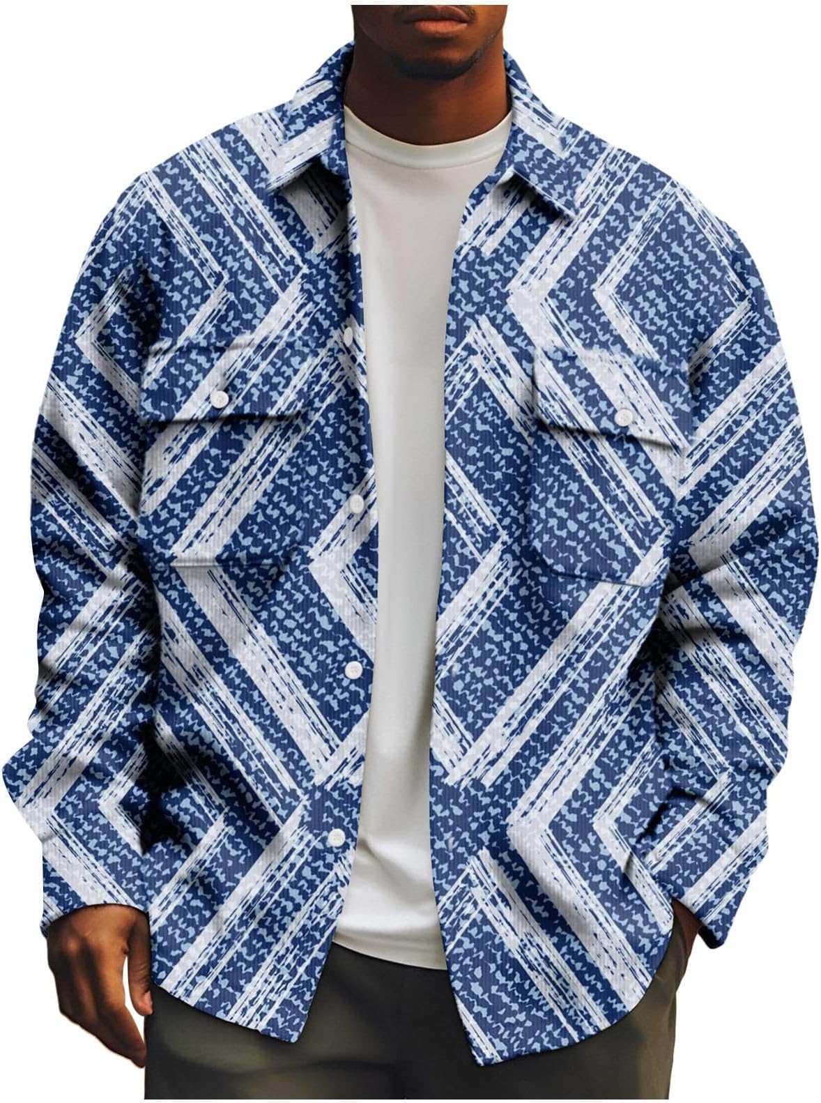 KvsozwutyMen's Corduroy Jacket Windproof Fall Jacket Coats Long Sleeve Casual Bomber Jacket Outerwear Varsity Jacket for Men