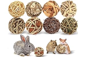 VESPRO Bunny Chew Grass Balls, Premium Small Animal Dental Care