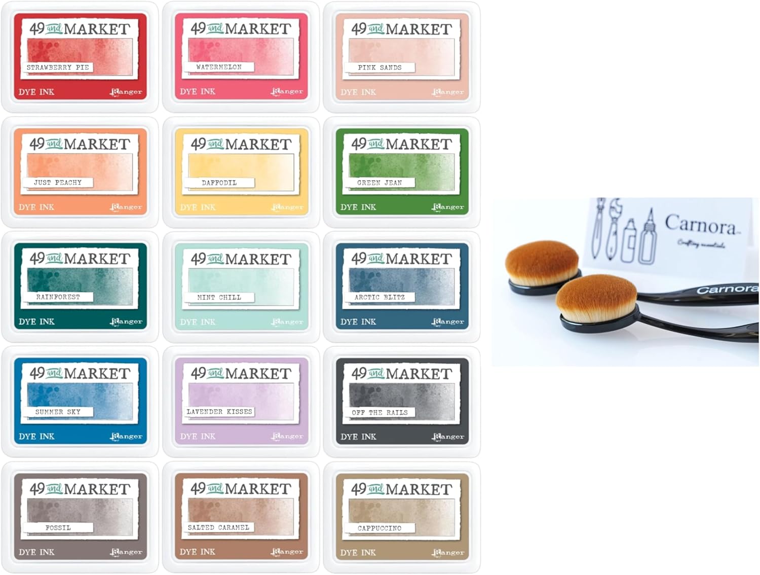 Amazon.com: 49 & Market Professional Dye Ink Pad Collection, 15 Colors ...