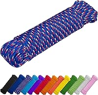 Vista 16 de TECEUM Cuerda – 90 pies x 1/4 pulgada (7mm) – Verde Ejército – Cuerda Utilitaria Versátil y Resistente – Acampada, Artesanía, Asta de Bandera