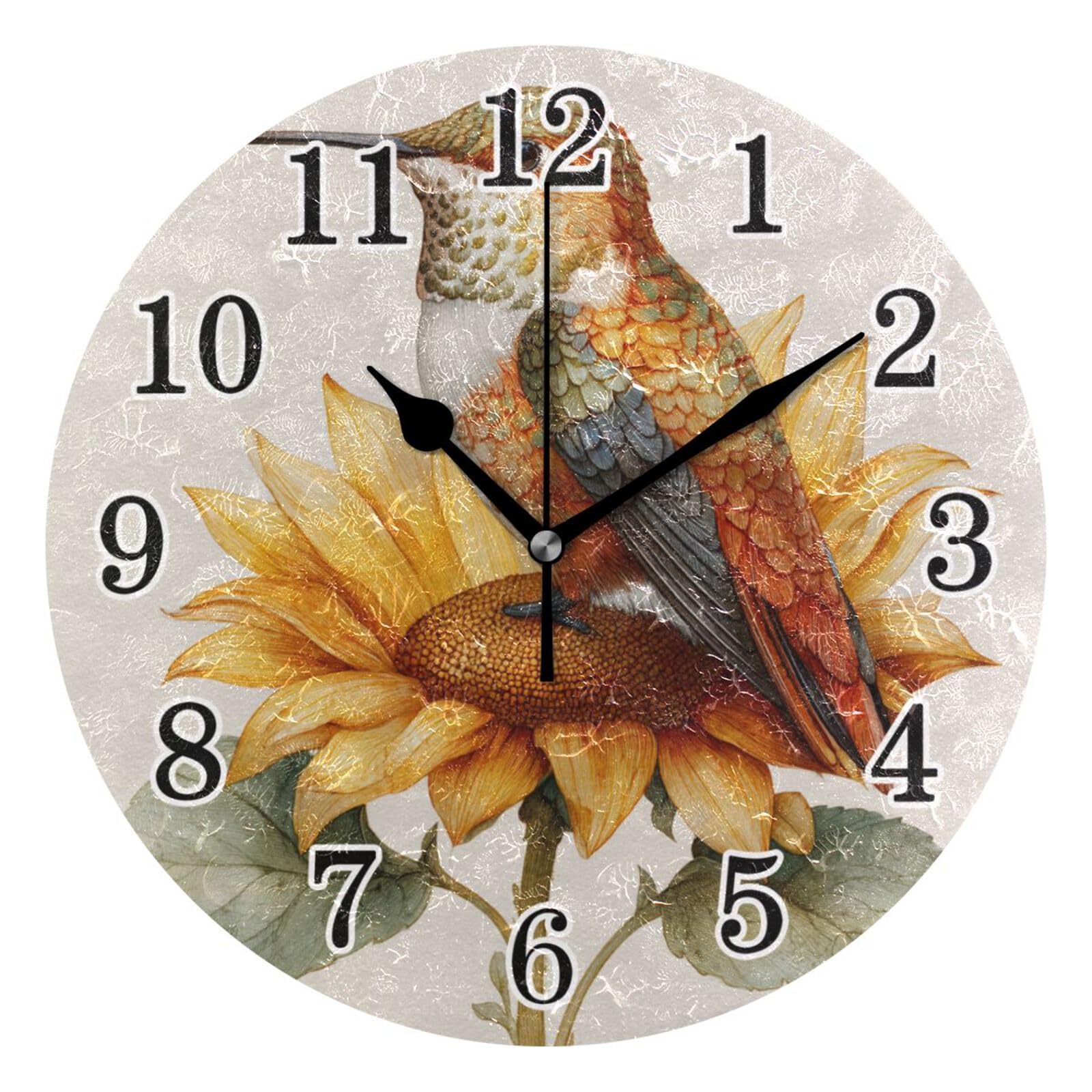 Pendule murale oiseau gris pour sublimer la décoration de votre cuisine et salon moderne