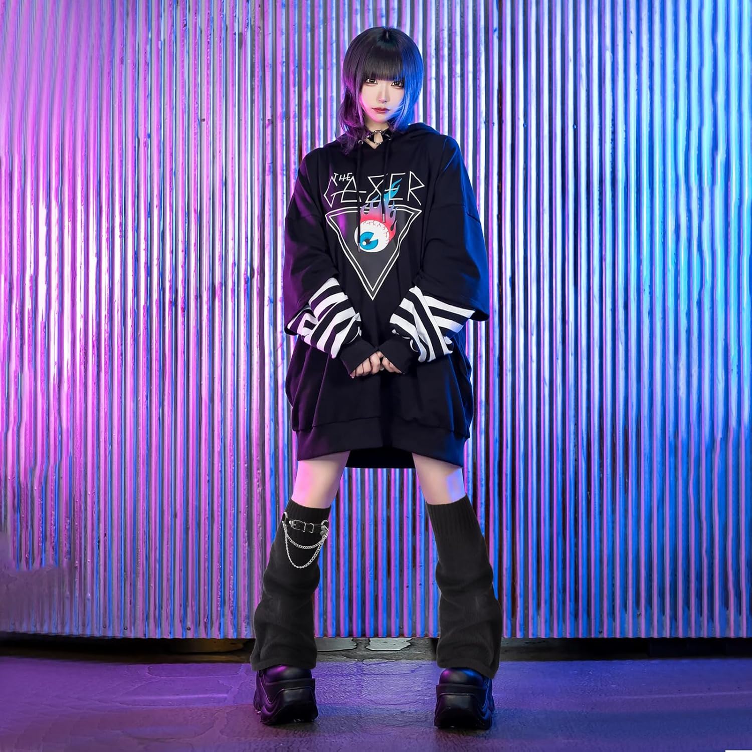 Junely Leg Warmers for Women Kawaii Leg Warmer Cute Legwarmers Japanese Socks Emo Lolita Gyaru Harajuku Accessories - Image 2