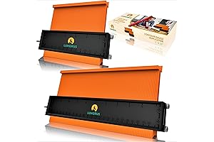 Contour Gauge Profile Tool with Lock (5+10 Inch) - Construction Rulers Measure...