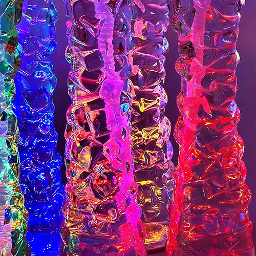 Miniatura 4 de Sweet World USA Paquete de 8 vasos de hielo para patio de 17 onzas, paquete de 8 con posavasos LED para tazas de patio, paquete de fiesta