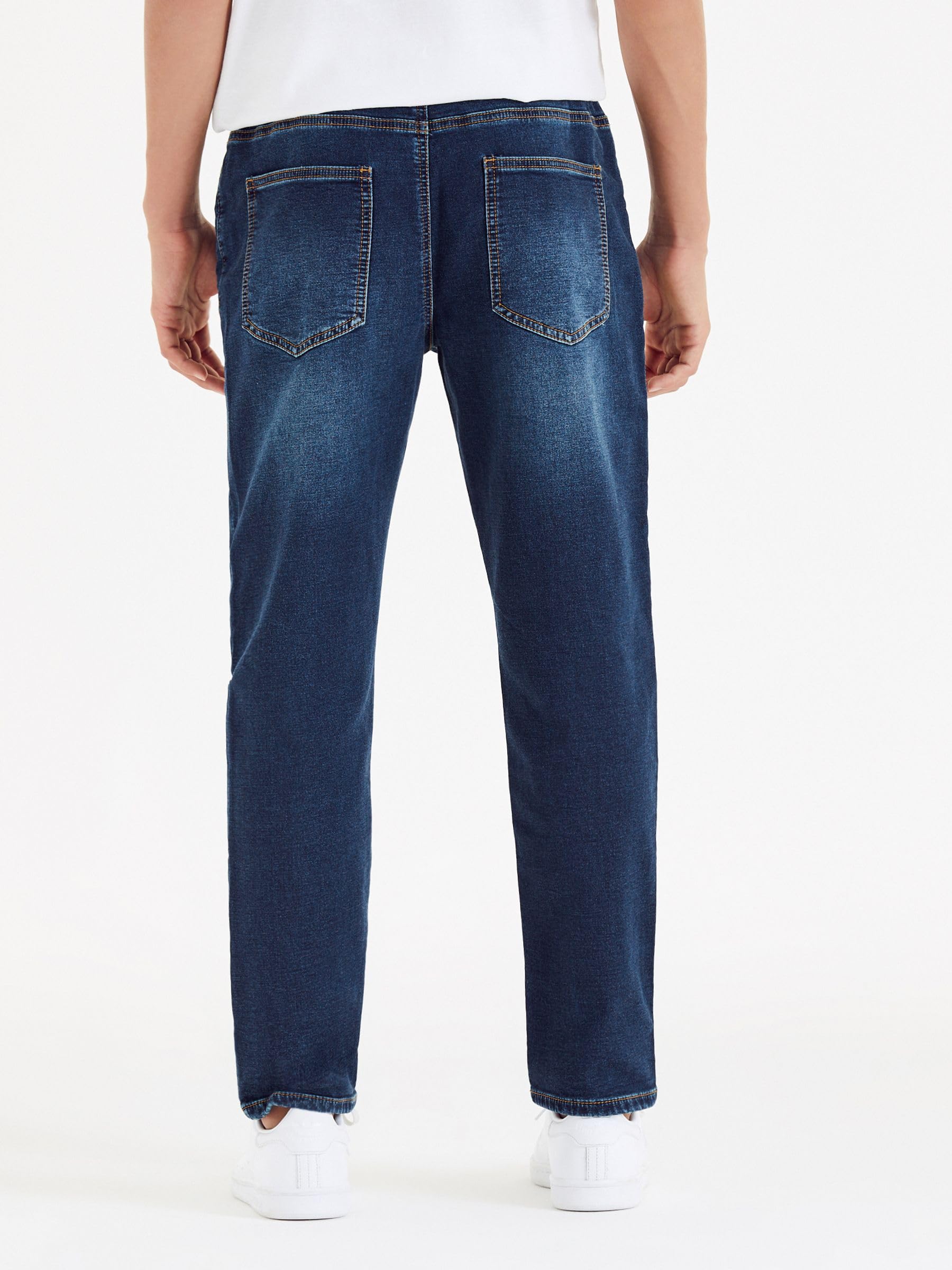 NEXT Ragazzo Jeans Elasticizzati con Elastico in Vita e vestibilità Regular