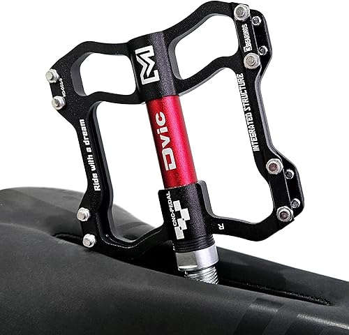 Miniatura 5 de Pedales de bicicleta Ciclismo de montaña 3 rodamientos CNC magnesio aleaciones de carbono cuerpo eje de molibdeno