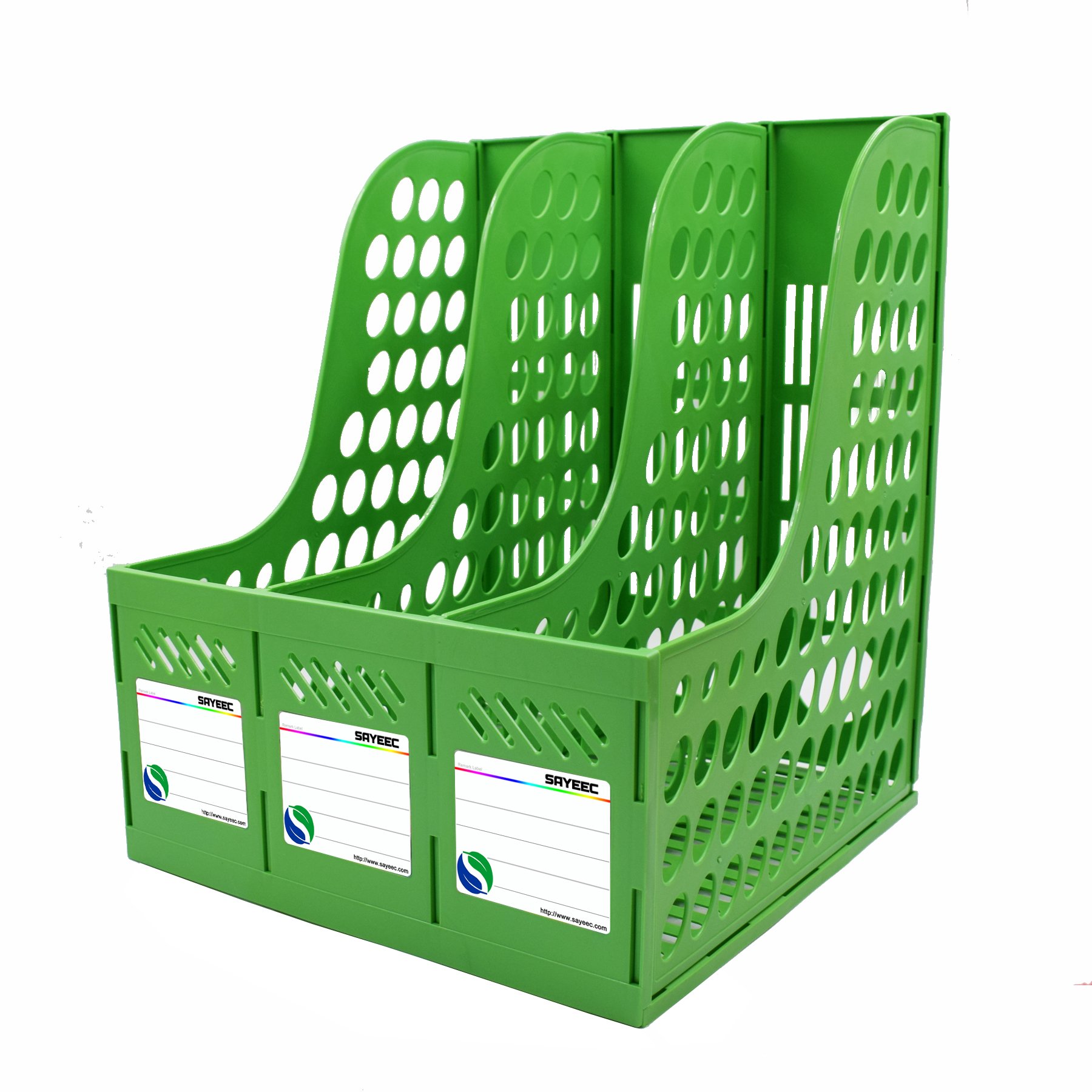 Buy Desk File Organiser, KXF 3 Sections Sturdy Desktop Plastic Magazine