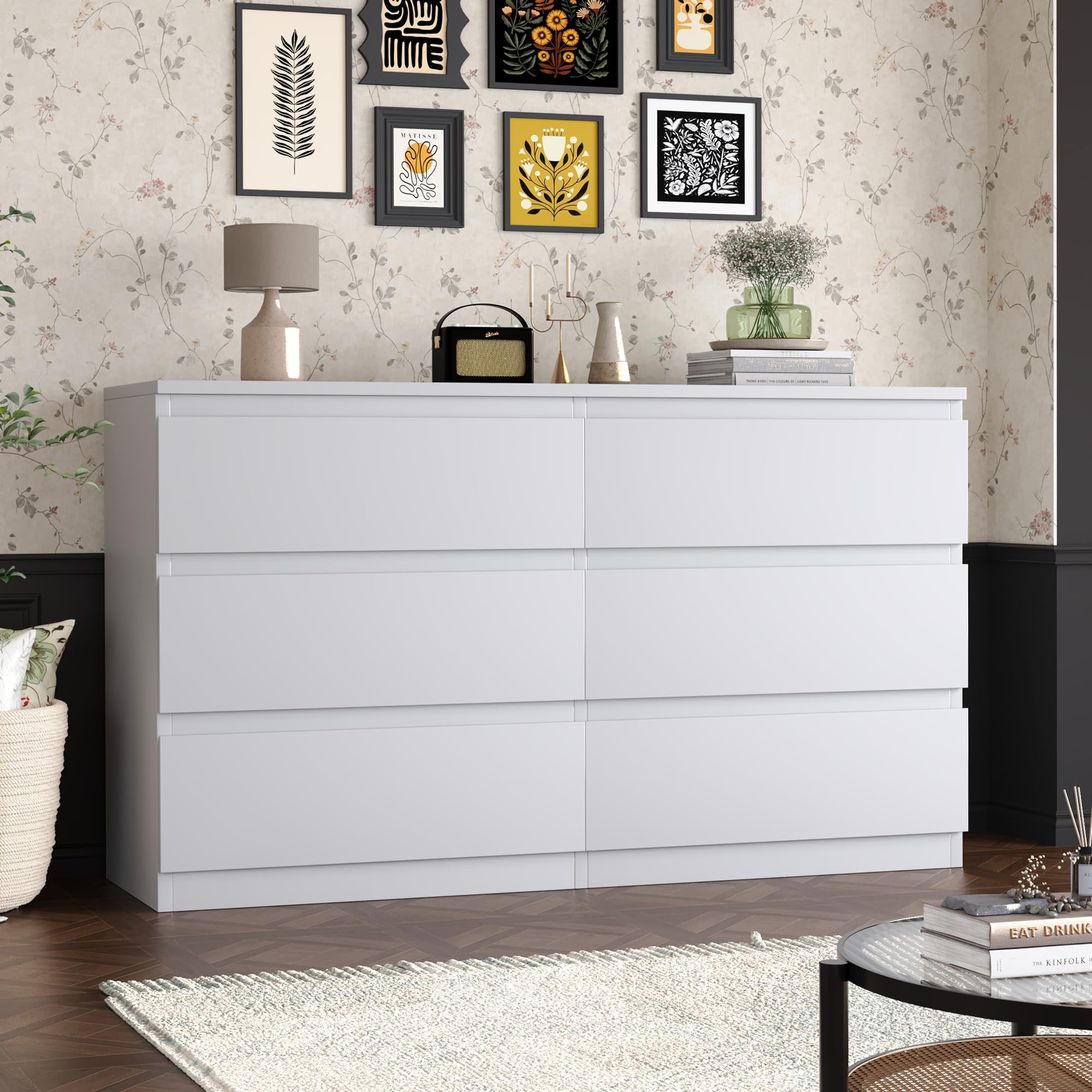 Amazon.com: TXGDPIONEER White Dresser for Bedroom,48 Inch Wide 6