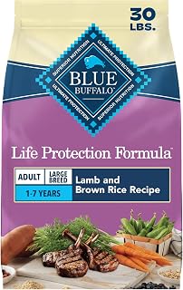 Blue Buffalo Life Protection Formula Lamb Large Breed Dry Dog Food, 30 lb | Real Lamb #1 Ingredient, Glucosamine for Joint Health, Antioxidant-Rich LifeSource Bits, Formulated for Large Breed Dogs