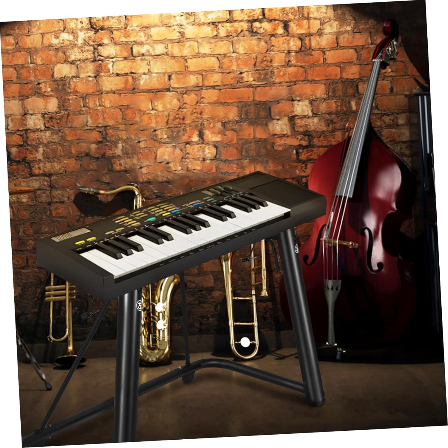 Abaodam Professional Piano Keyboard Stand Metal U-shaped Riser Desk Keyboard Instrument Holder for -key