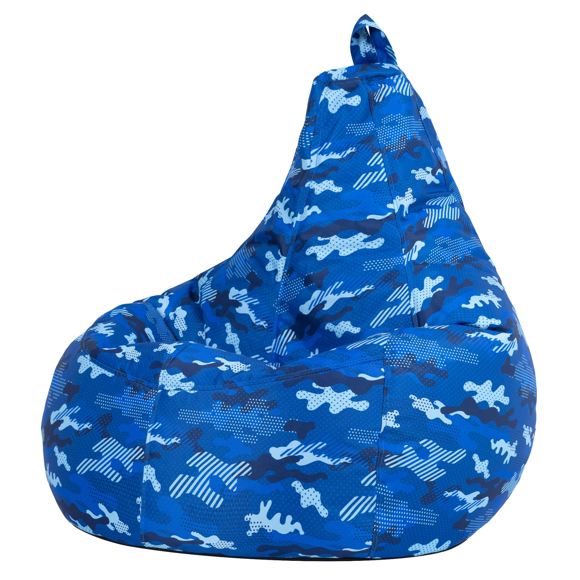 B&Q -  Gaming Recliner Bean BagBlue Camo Print