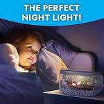 National Geographic Kit Terrarium Light Up pour enfants - Construire un habitat de dinosaure avec des plantes réelles & Pierres précieuses, kit scientifique, jouets dinosaures pour enfants