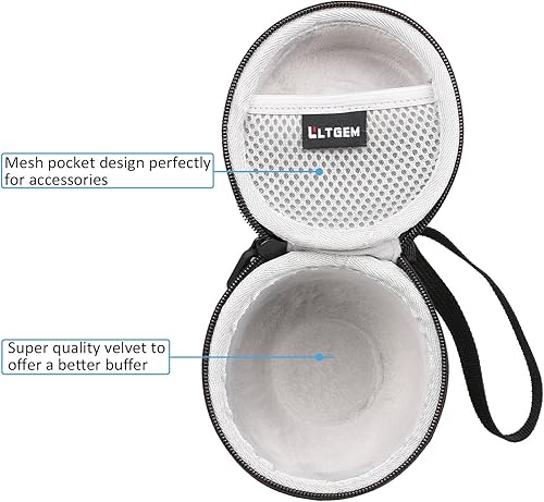 Miniatura 4 de LTGEM - Funda rígida de transporte de viaje para Ultimate Ears WONDERBOOM 432, altavoz Bluetooth portátil impermeable, negro y gris