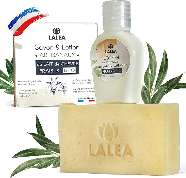 BIO Ziegenmilchseife & Lotion Anti-Pickel Gesichtspflege - Saint Savon Seife