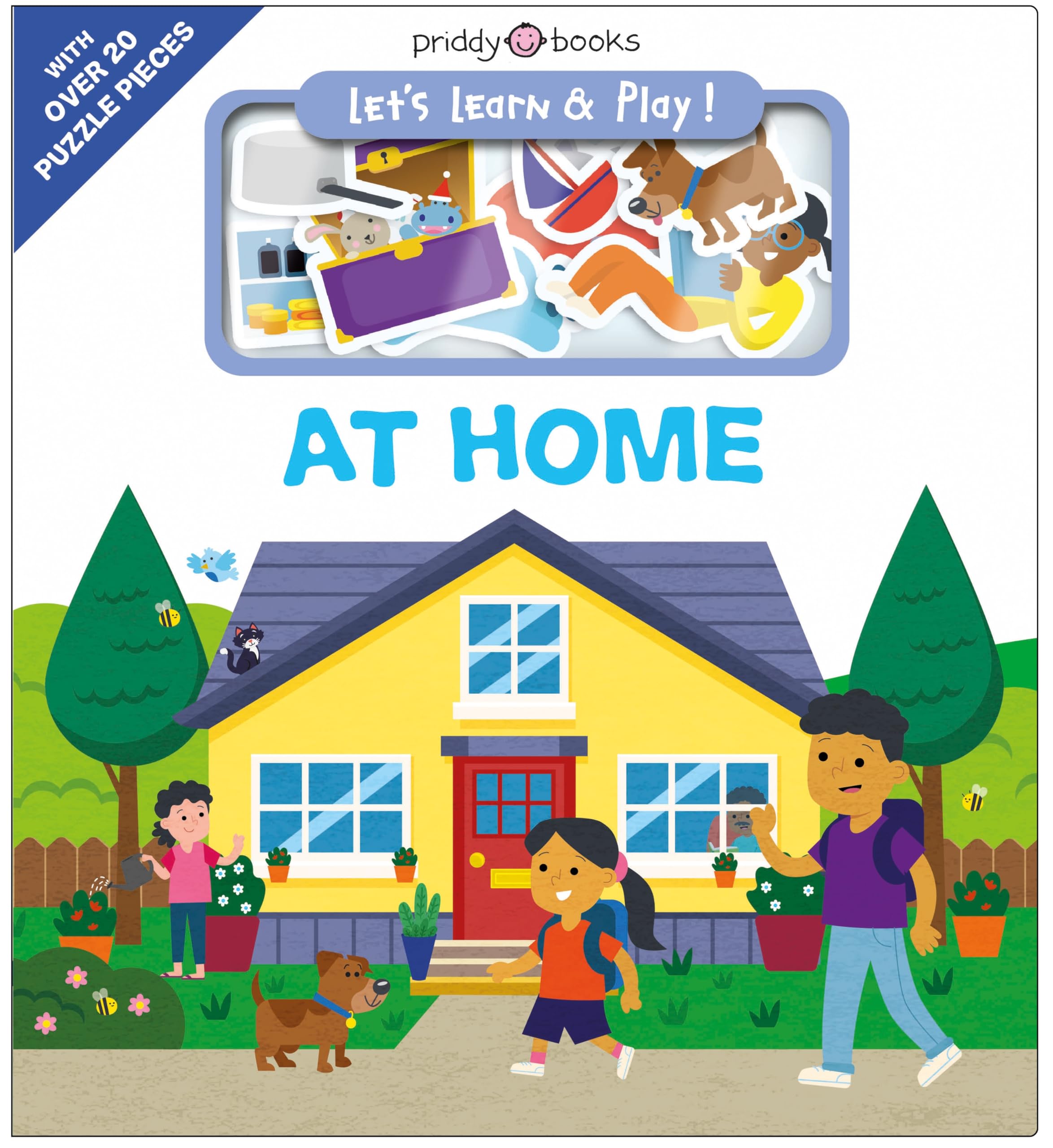 At Home: learn and play with over 20 puzzle pieces! (Let's Learn & Play, 4)