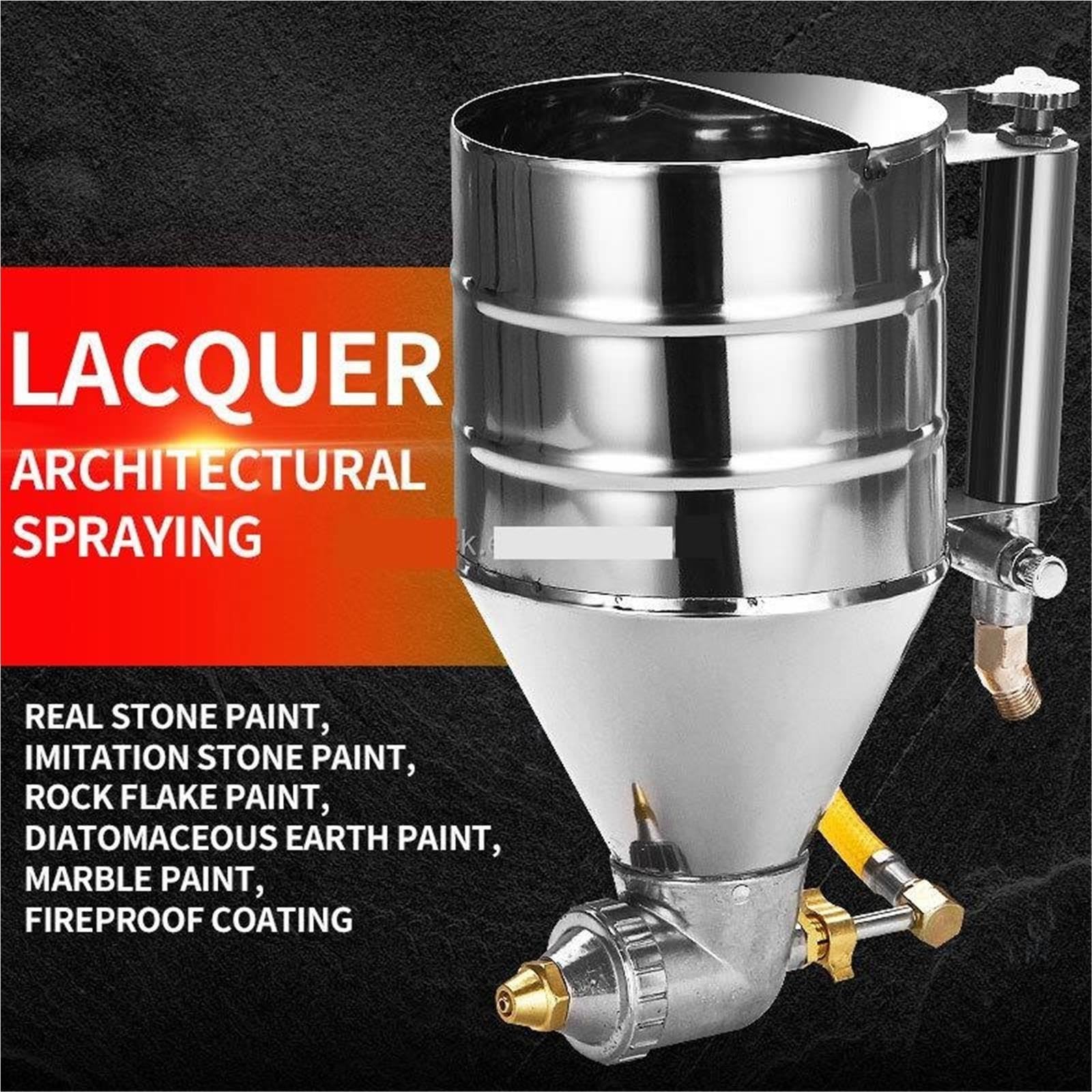Pistola pulverizadora neumática de mano para pintura de piedra auténtica, revestimiento de pared Interior y Exterior impermeable para proyectos de bricolaje