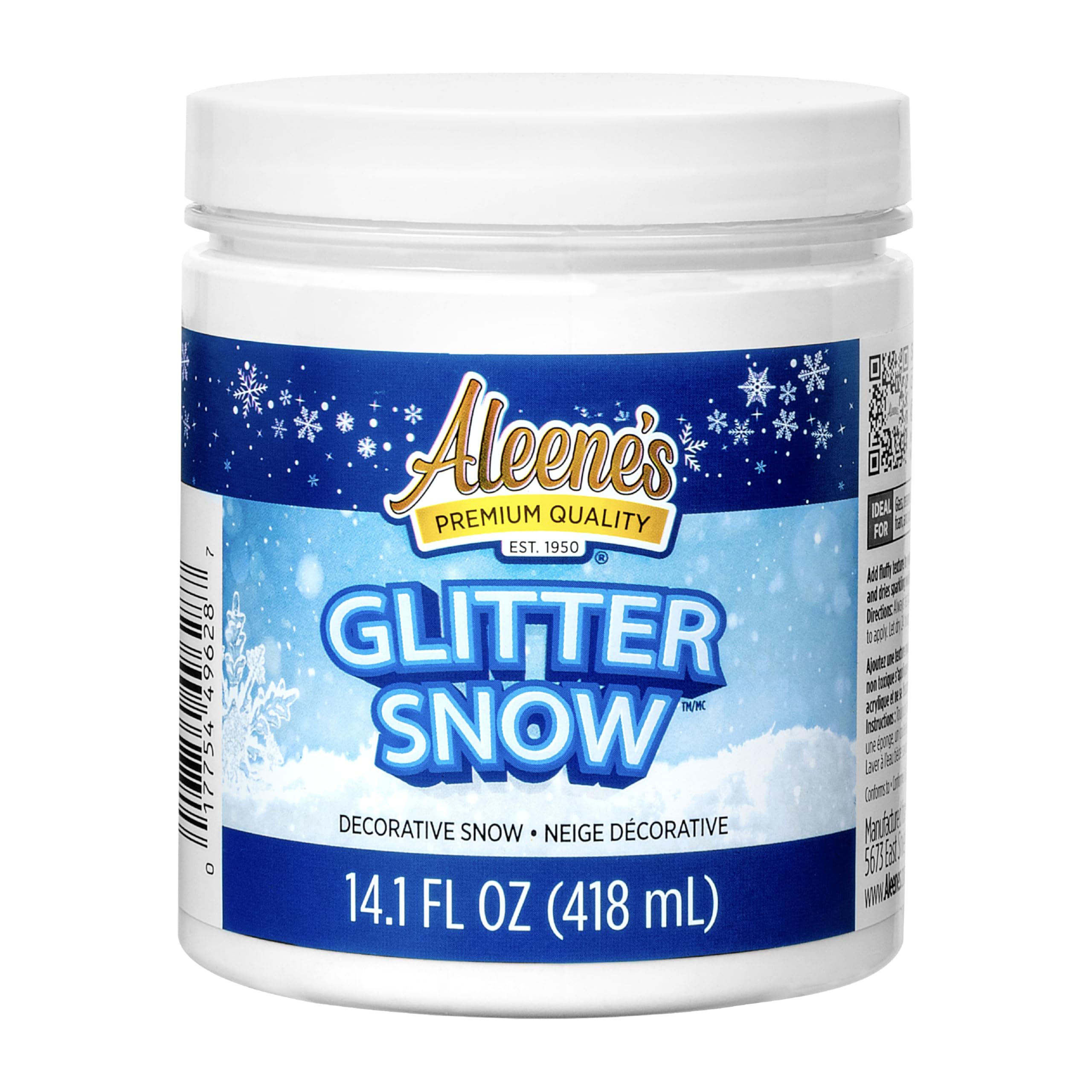 Aleene's Glitter Snow - Sparkling White Frosting -8