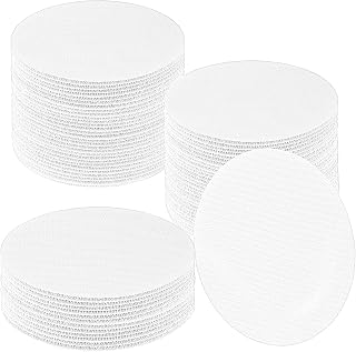 IKAYAS 60 Pcs White Carpet Spots Markers Floor Dots for Classroom One Color Carpet Circles Floor Dots Spots Carpet Markers for Classroom Decoration Teacher Supplies